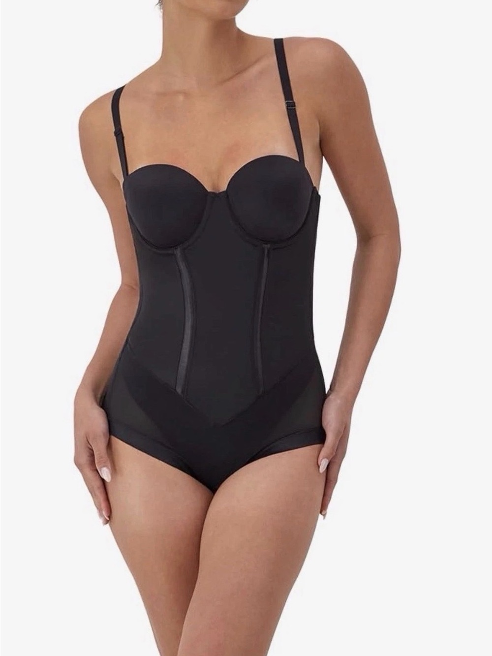 Maidenform Ultra Firm Control Built-in-bra Body Shaper Black Size 34DD